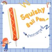 Squishy Ball Pen - Hot Dog